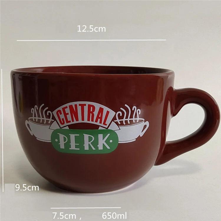 Friends TV Show Series Central Perk Ceramic Coffee Tea Cup 650ml Friends Central Perk Cappuccino Mug