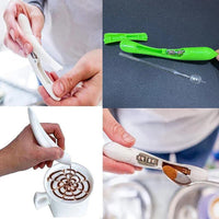 1PC Electrical Latte Art Pen for Coffee Cake Spice Pen Creative Cake Decoration Pen Coffee Carving Pen Baking Pastry Tools