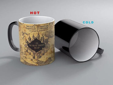 Creative Magic Mug,Color Changing Mug Marauders Map Mischief Managed Wine Tea Cup  Hot Drink Cup Creative Drinkware Gifts