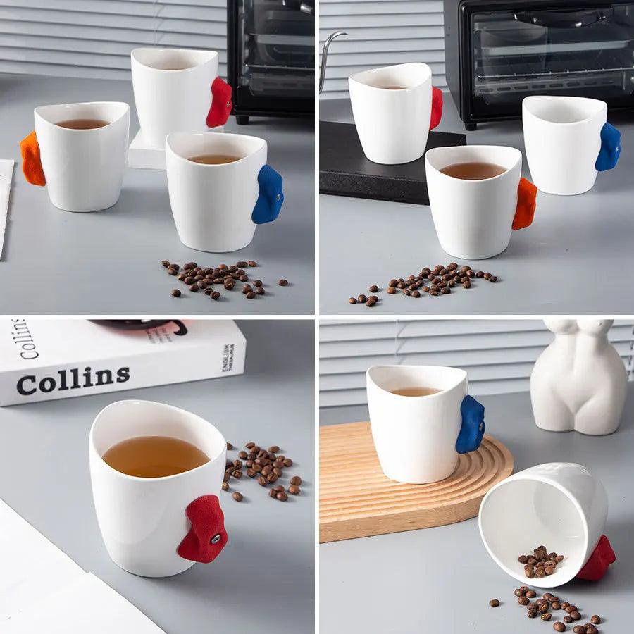 Creative Irregular Large Capacity Mugs Ins Home Climbing Ceramic Mug High Value Coffee Water Cup