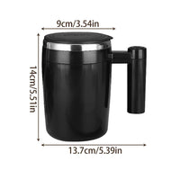 380ML Self Stirring Mug Coffee Cup Rechargeable Automatic Magnetic Stirring Coffee Mug Auto Self Mixing Stainless Steel Cup