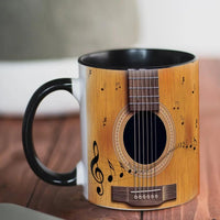 1pc 330ml Guitar Pattern Coffee Mug Ceramic Coffee Cups Water Cups Summer Winter Drinkware Birthday Gifts Music Lovers Gifts