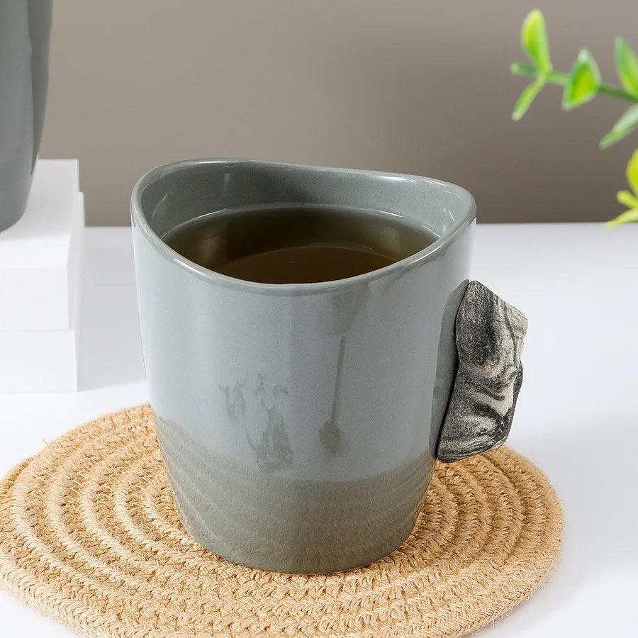 Creative Irregular Large Capacity Mugs Ins Home Climbing Ceramic Mug High Value Coffee Water Cup