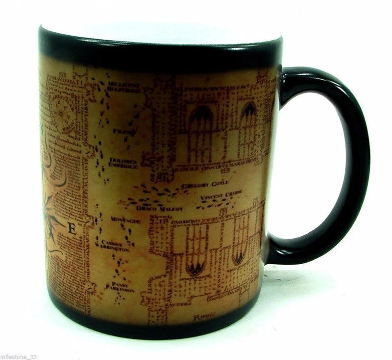 Creative Magic Mug,Color Changing Mug Marauders Map Mischief Managed Wine Tea Cup  Hot Drink Cup Creative Drinkware Gifts